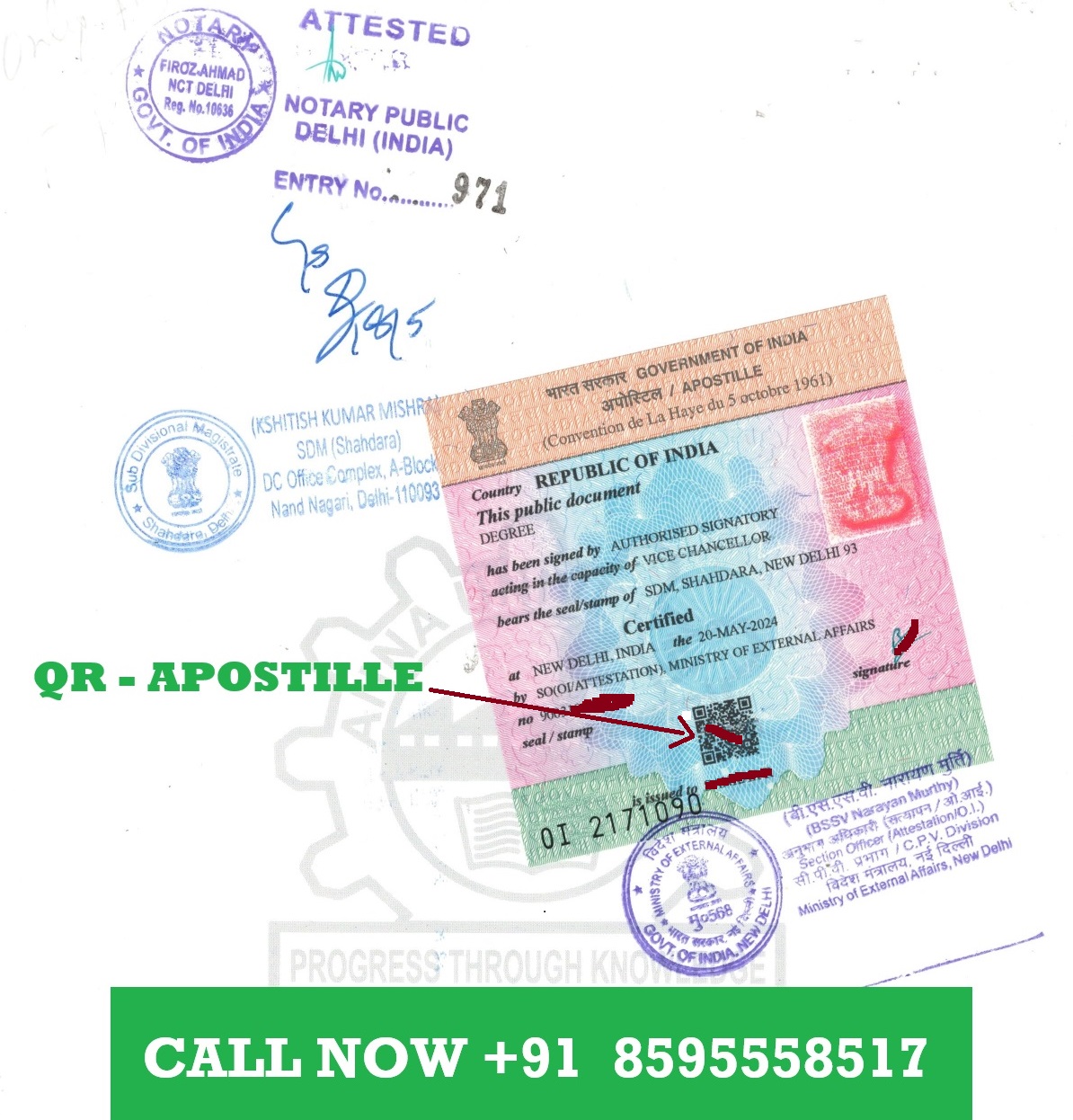 QR apostille